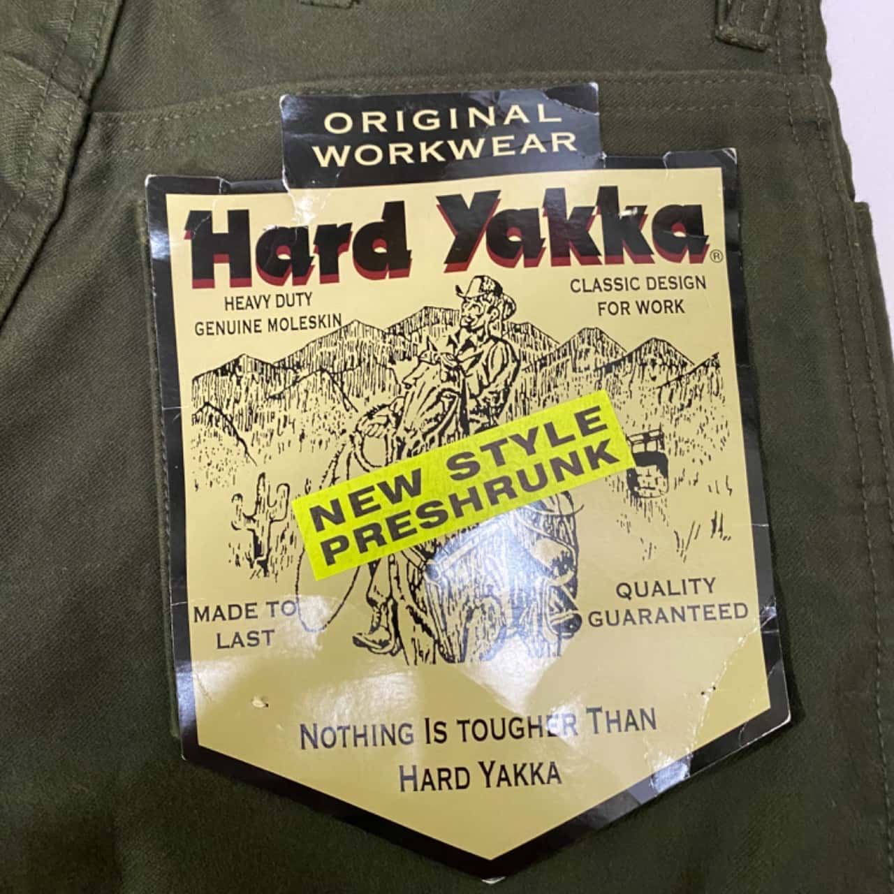 Hard Yakka Straight Leg Green Work Pants Size 74L