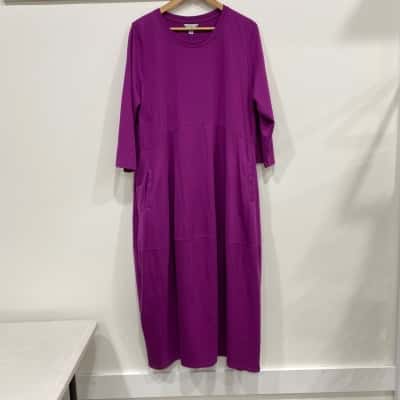 TIRELLI Womens  Size XL Maxi Dress fuchsia pink