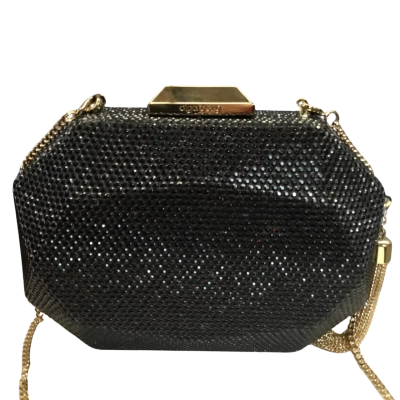 Olga Berg Womens Clutch Black  