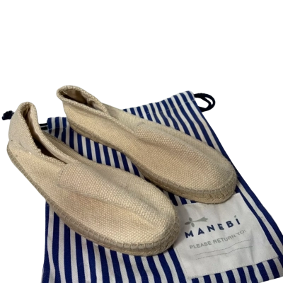 Brand New Manebi Size 43 Organic Hemp Espadrilles Sandals RRP $228