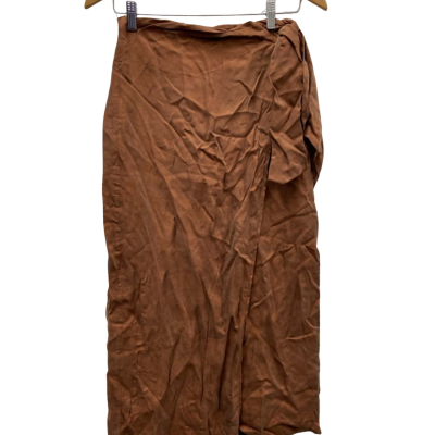 Dissh Size 8 Midi/ Wrap Skirt Brown RRP $119.99