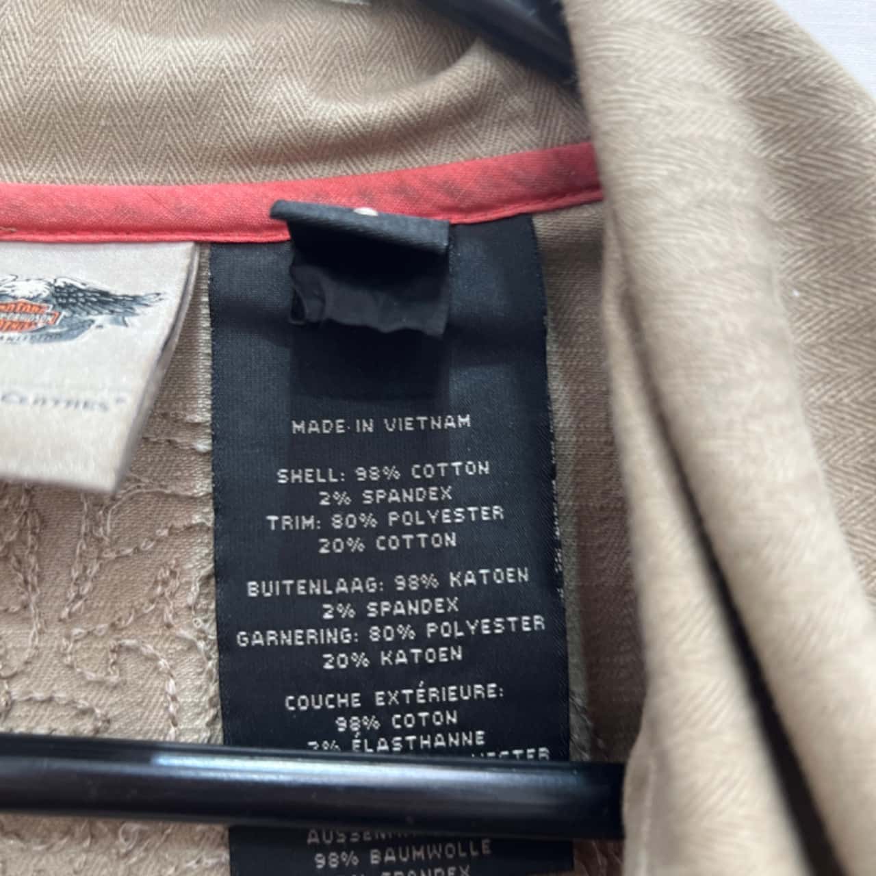 Harley Davidson Womens Jacket Size S Khaki(s)