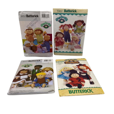 Vintage Cabbage Patch Bundle of 4 Clothes Paper