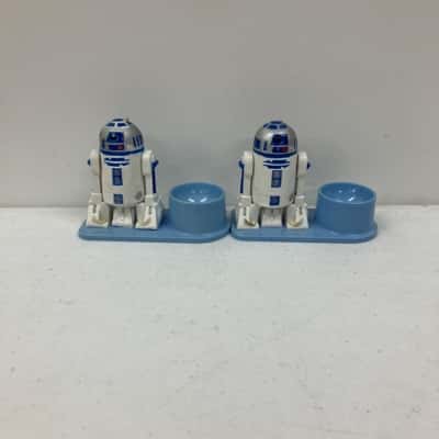 Vintage Star Wars R2 D2 Droid Collectable Egg Cups x2 