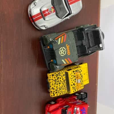 Set of 4 Diecast Motor Vehicles 