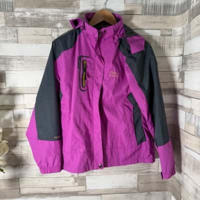  Outdoor Womens  Size 18 Winter Jacket Grey / Purple 