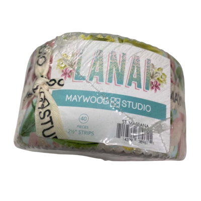 Maywood Studio Lanai 2.5" Strips Fabric Quilting Sewing Craft 40 pieces (RRP $89.95)