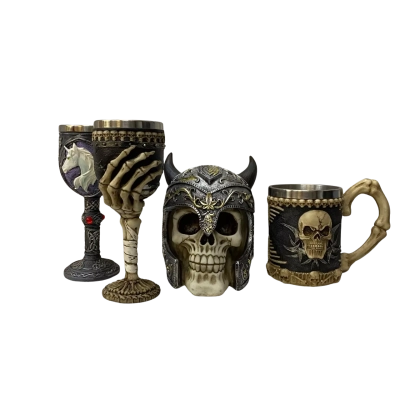 Skull Goblet and Mug Set