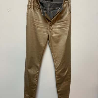 Neuw Marilyn High Womens  Size 8 Skinny Jeans Gold 