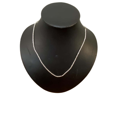  Beaded Necklace Pearl / Silver 