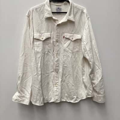 Levis Mens Shirts Off White Size XL