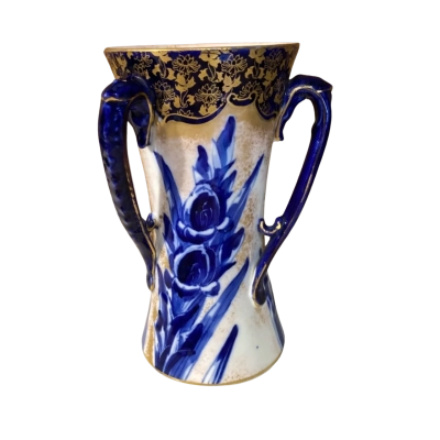 Royal Doulton Blue Gladioli Vase