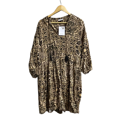 Susan Womens  Size 10 Casual Dress Black  / Brown 