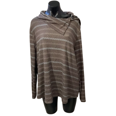 Millers Womens  Size 22 Long Sleeve Top Brown / Pattern 
