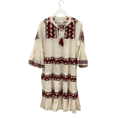 Naudic Lulu Dress Gypsy Aari Embroidered Boho Dress Size L BNWT