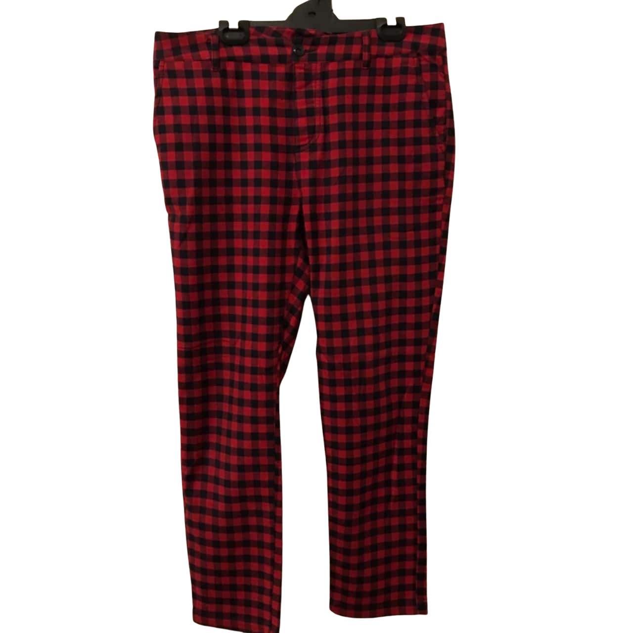 ASOS Men's Size 34 Black / Checked / Red (s)
