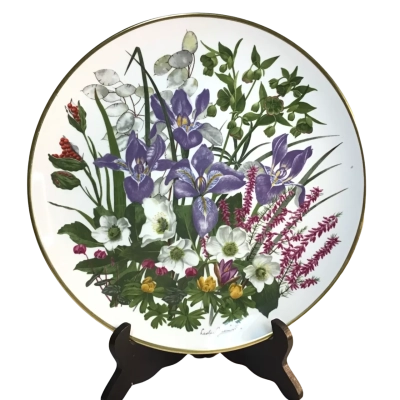 Franklin Porcelain Flowers of the Year January