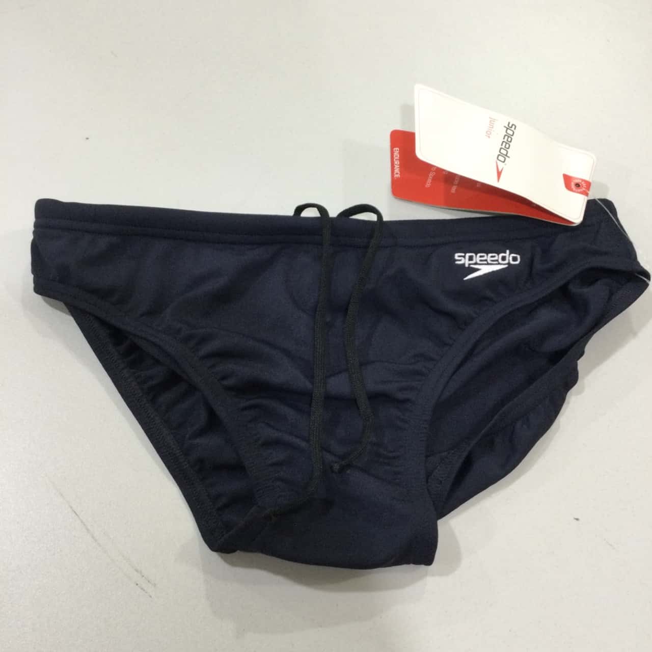 Speedo Junior, Boys Swim Briefs, Size 12 Navy Blue
