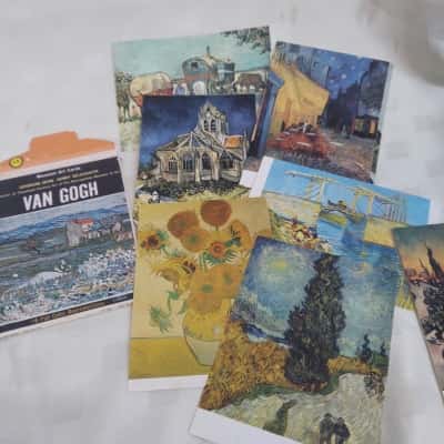 Set of 4 Vintage Mini Art Cards