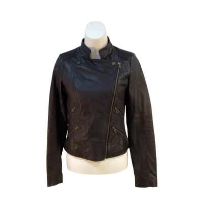 Mooloola Women's Size S Black Leather Jacket