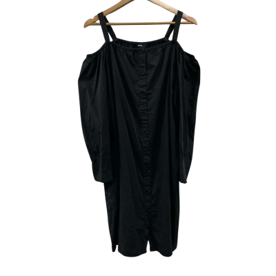 MsShe Womens Size 3 Shirt Dress Black 