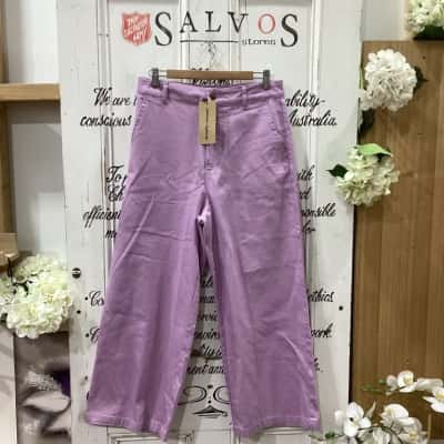Princess Highway Brand! BNWT THE LILAC ELSA WIDE LEG JEAN! Womens  Size 12 Wide Leg Jeans Purple 
