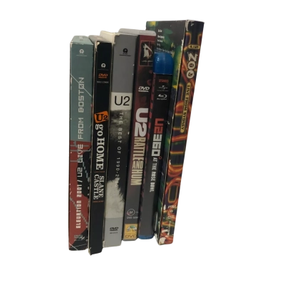 U2 DVD and Blu-Ray Media Bundle