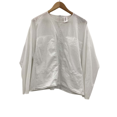 Foemina Womens  Size 12 Long Sleeve Top White 