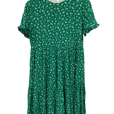 Forever New Womens  Size 8 Babydoll Dress Floral / Green 