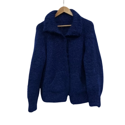  Womens Size 12 / 14 Knit Cardigan Blue 