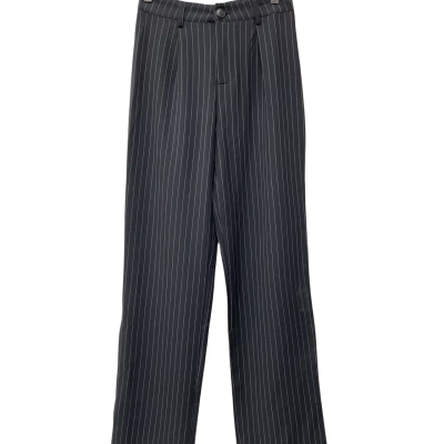 Princess Polly Women’s Size 6 Archer Pants Pinstripe Black