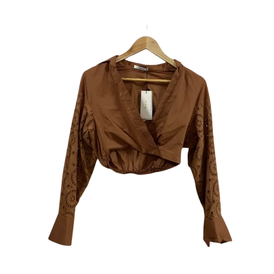 Sheike Womens  Size 6 Allure Shirt chocolate 