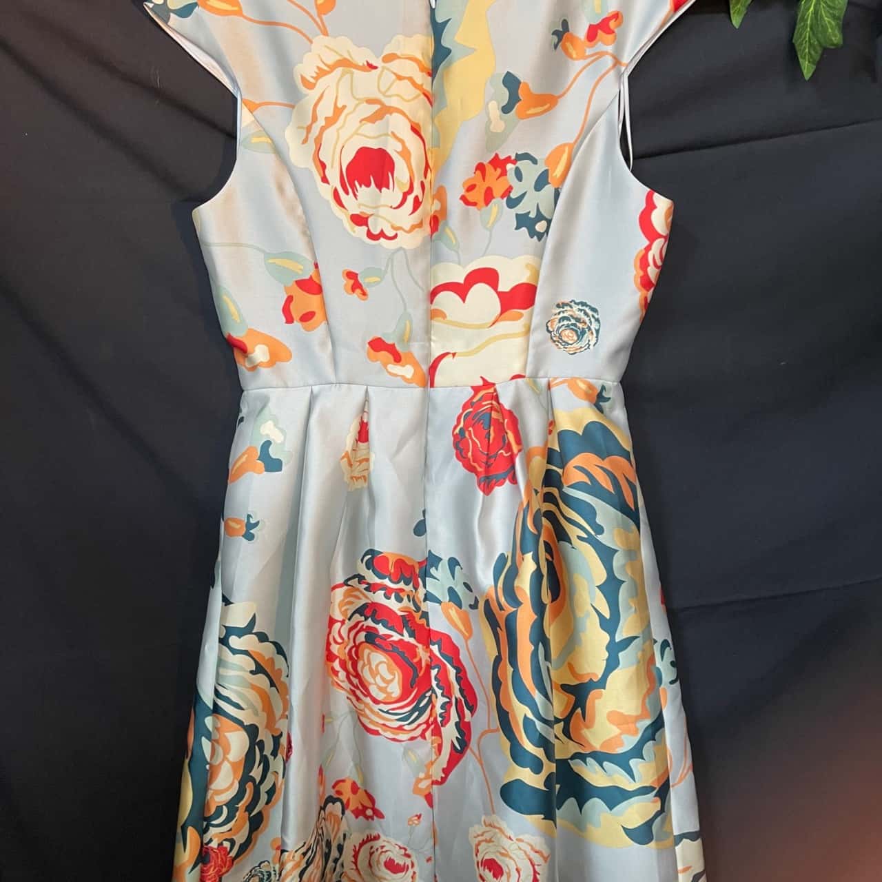 Leona Edminston Womens Formal Dress Cream/Floral/Green/Multicoloured