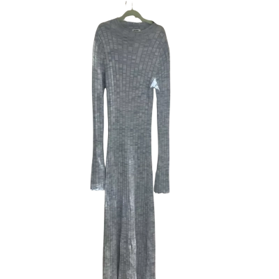 BNWT Cotton On Womens Size XS Twist Knit Blue Casual Long Dress / Long Sleeve Dress RRP $79.99