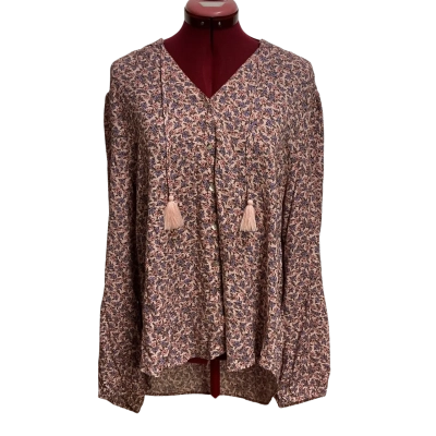 All About Eve Womens  Size 12 Blouse Floral / Pink  / Purple 