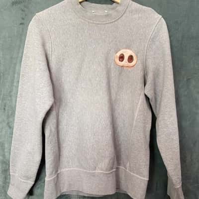  Womens  Size XXS Crew Neck Jumper Grey / Pattern 