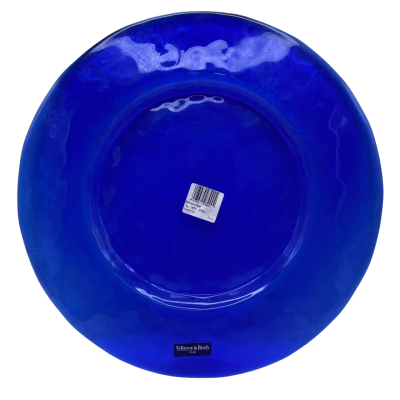 BNWT Villeroy & Boch ‘Bellissimo Blue’ 34cm floral embossed plate CUBES