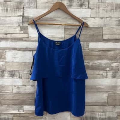 City Chic Womens  Size S Tank Top Blue 