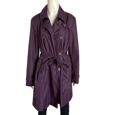 Sportscraft Womens  Size 12 Raincoat / Trenchcoat Purple 