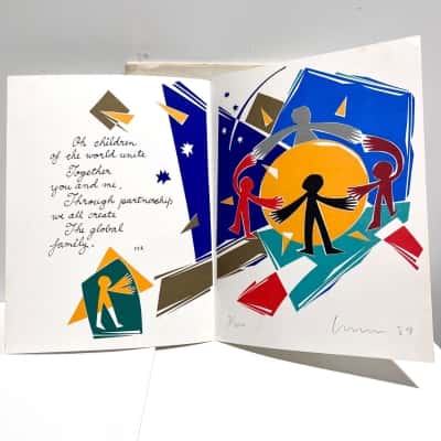 The Global Family Signed limited edition Linocuts