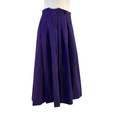 Veronika Maine Womens Size 14 Pleated Skirt Purple 
