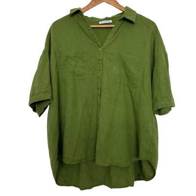 Betty Basics Size 16 Green Shirt and Shorts Set