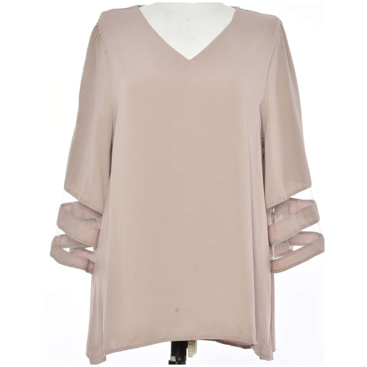 Zena Navy Off Shoulder Long Sleeve Top