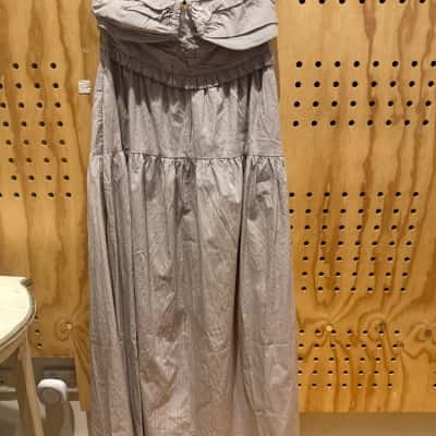 AERE Halterneck Striped Dress (size 10)
