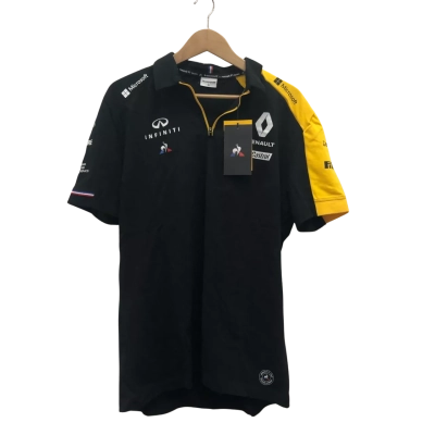 Le Coq Sportif Renault F1 Team Size XL Top Black  / Yellow BNWT