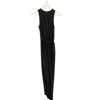 SHEIKE Black Draped Front-Knot Aussie Made Maxi Dress -Size 6
