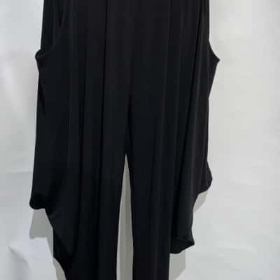 SISTER SISTER Women's Batwing/ MC Hammer style Culottes Size 10 in Black  