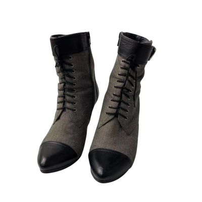 Kumfs Heel Size 38 Black Boots 