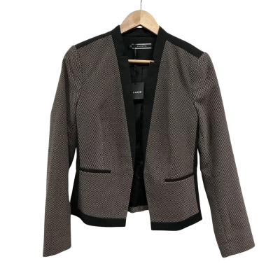 Basque Womens Size 10 Blazer Black 