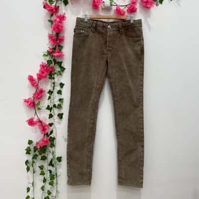 Sartoria Tramarossa Mens Corduroy Pants Size 32 Brown 